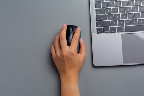 click on mouse pad