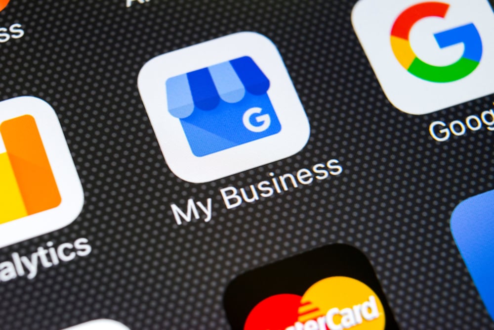 Sankt-petersburg,,Russia,,February,20,,2018:,Google,My,Business,Application,Icon
